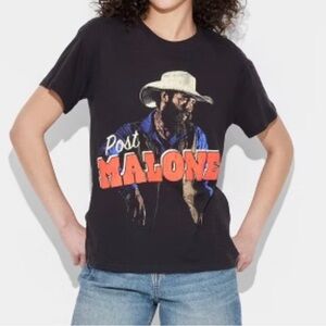 Post Malone Graphic T-Shirt NWT Size XL Black‎ Oversized Band Merch Tee